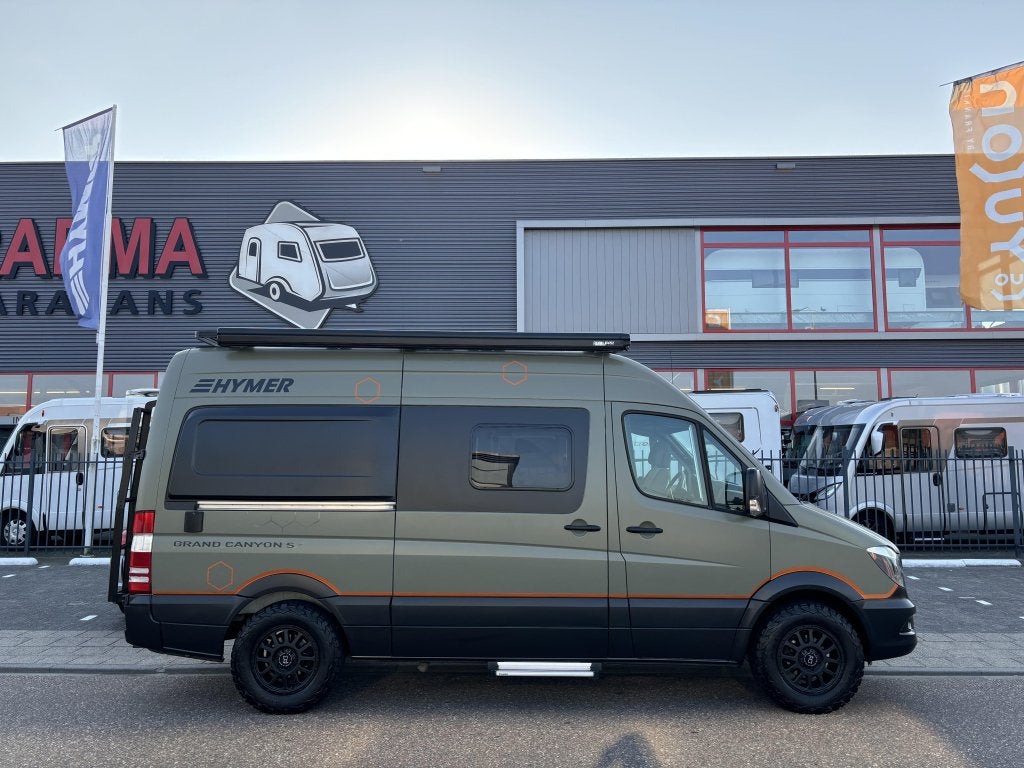 Hymer Grand Canyon S Offroad, crossover, Mercedes automaat, Caravans en Kamperen, Campers, Automaat, Buscamper of Camperbus, Ringverwarming