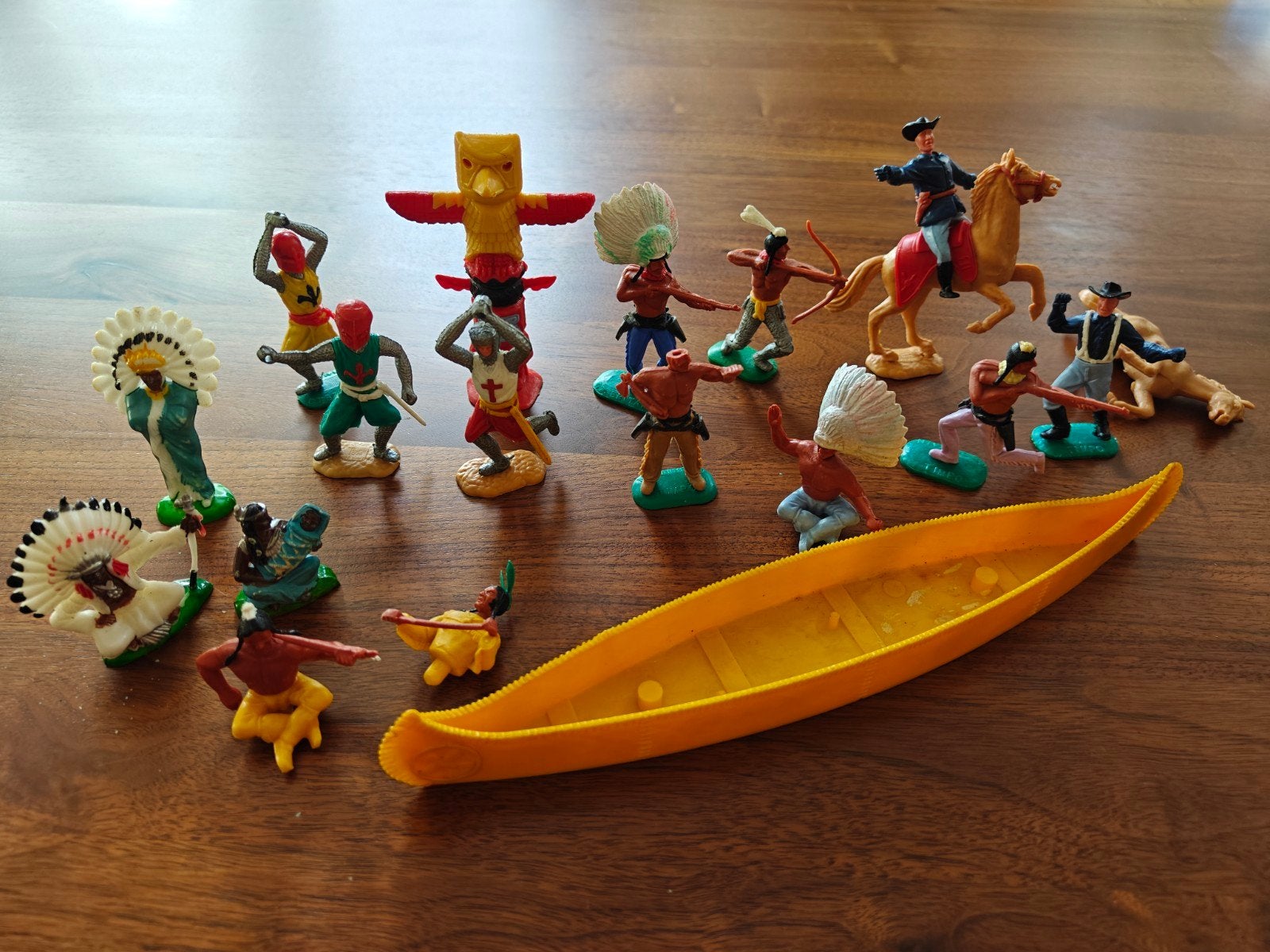 Vintage Timpo Indianen, Cowboys en andere poppetjes, Ophalen of Verzenden, Gebruikt