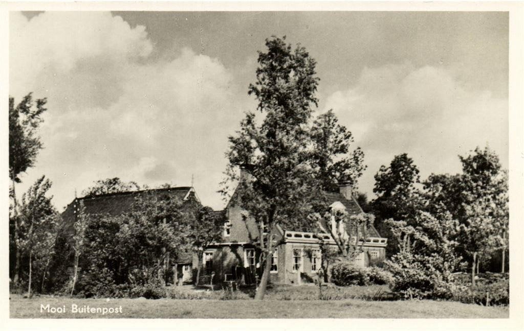 Mooi Buitenpost - gezicht op - ongelopen, Ophalen of Verzenden, 1940 tot 1960, Ongelopen, Friesland