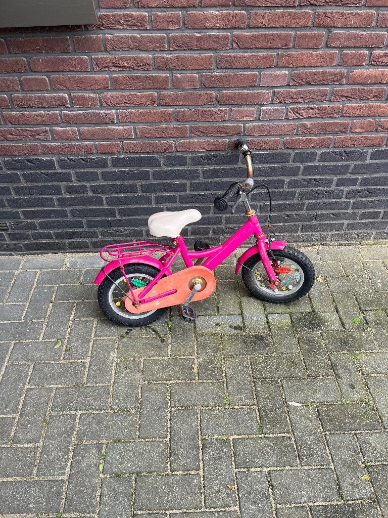 Meisjesfiets, Fietsen en Brommers, Fietsen | Meisjes, Ophalen, Gebruikt, Terugtraprem, 14 inch of minder