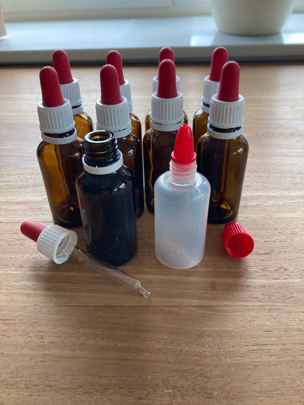 Pipetflesjes / Druppelflesjes, Ophalen of Verzenden, Zo goed als nieuw