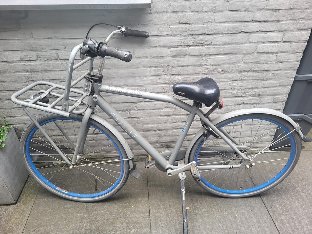 Gazelle Heavy Duty herenfiets H49, Fietsen en Brommers, Fietsen | Heren | Herenfietsen, Ophalen, Terugtraprem, Gebruikt, Versnellingen