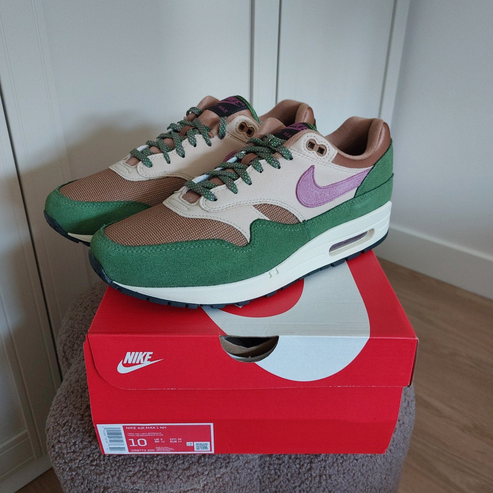 Air max 1 Treeline maat 44, Kleding | Heren, Overige kleuren, Nike, Nieuw, Ophalen of Verzenden