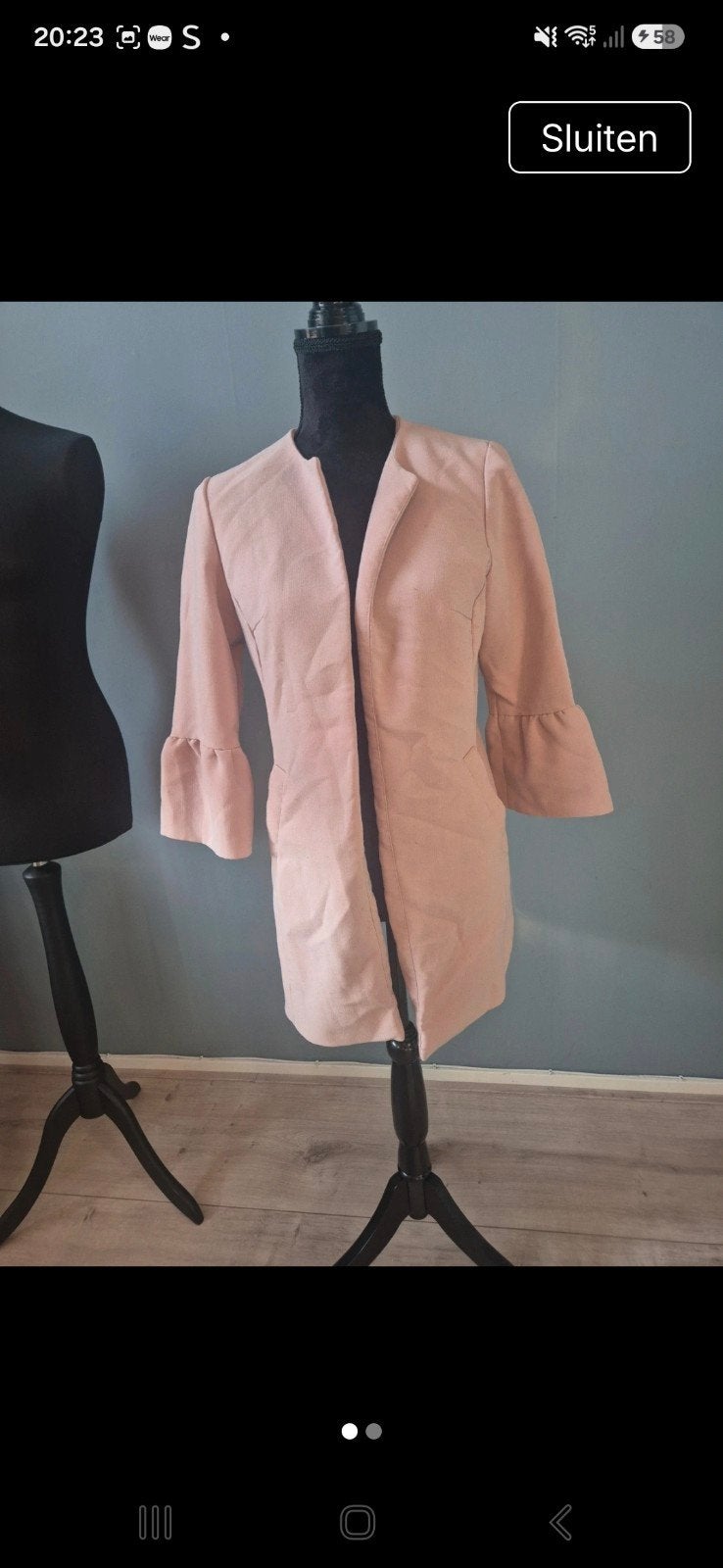 rose jasje/colbert, Ophalen of Verzenden, Zo goed als nieuw, Roze