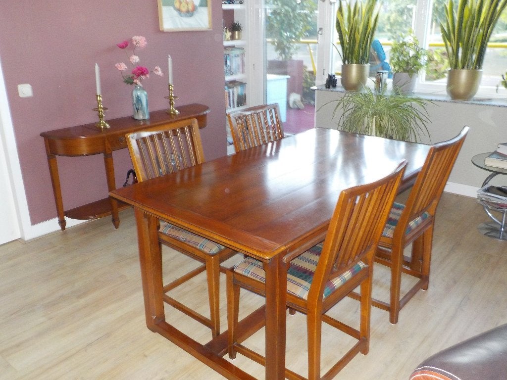 schuitema eethoek, Ophalen of Verzenden, Gebruikt, 4 tot 6 stoelen