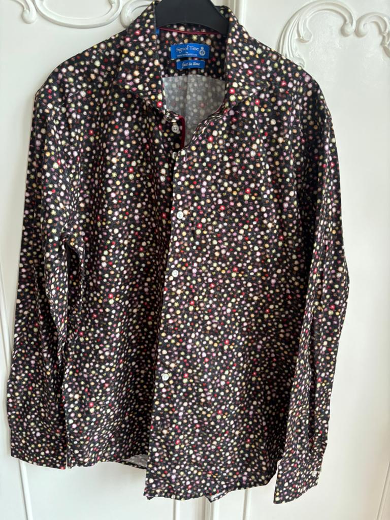 Nieuw overhemd merk Born with Appetite maat XL, Ophalen of Verzenden, Nieuw, Overige kleuren, Halswijdte 43/44 (XL)