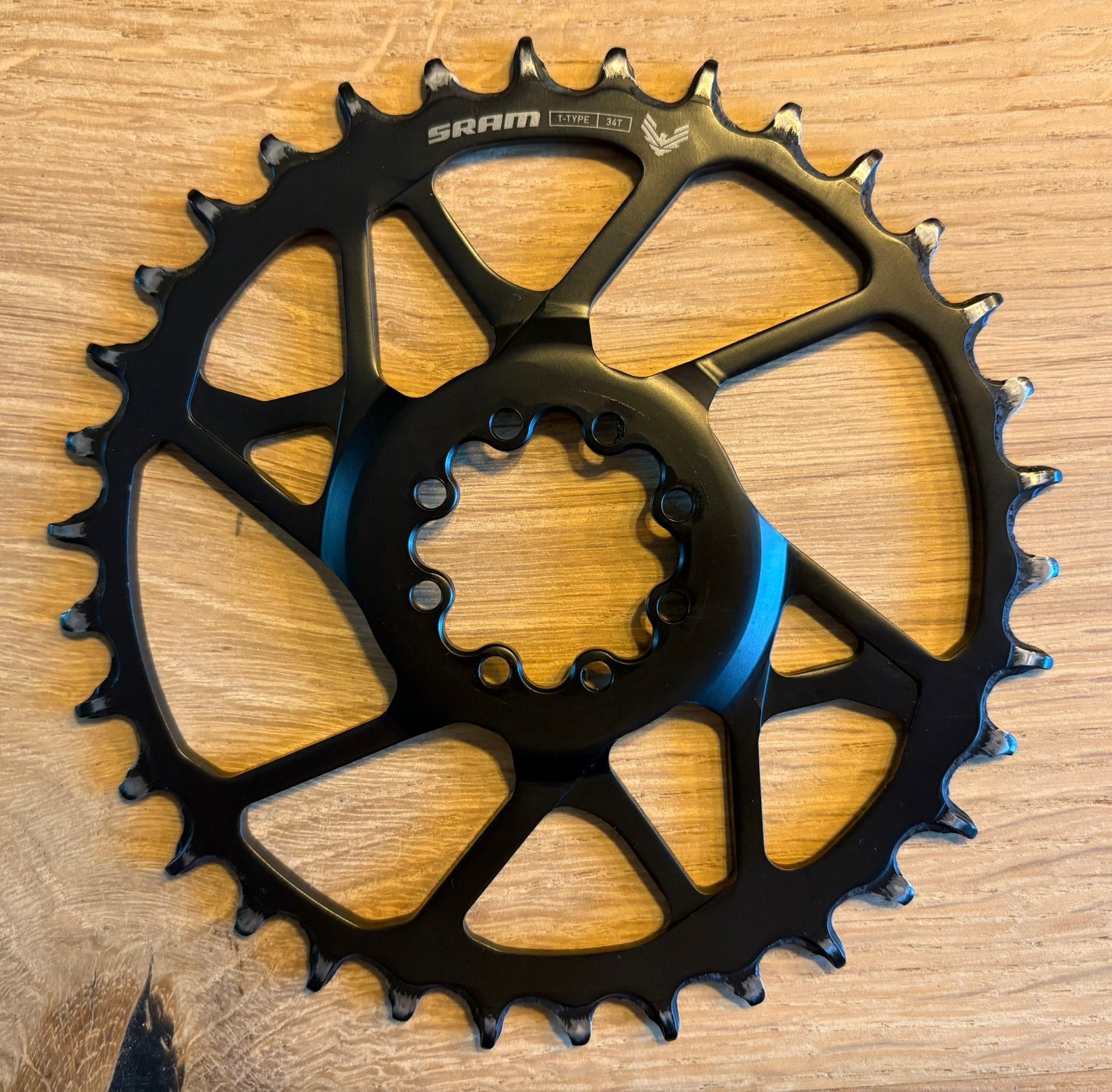 Sram Eagle T-Type kettingblad + ketting 34T, Fietsen en Brommers, Fietsonderdelen, Zo goed als nieuw, Overige typen, Aluminium