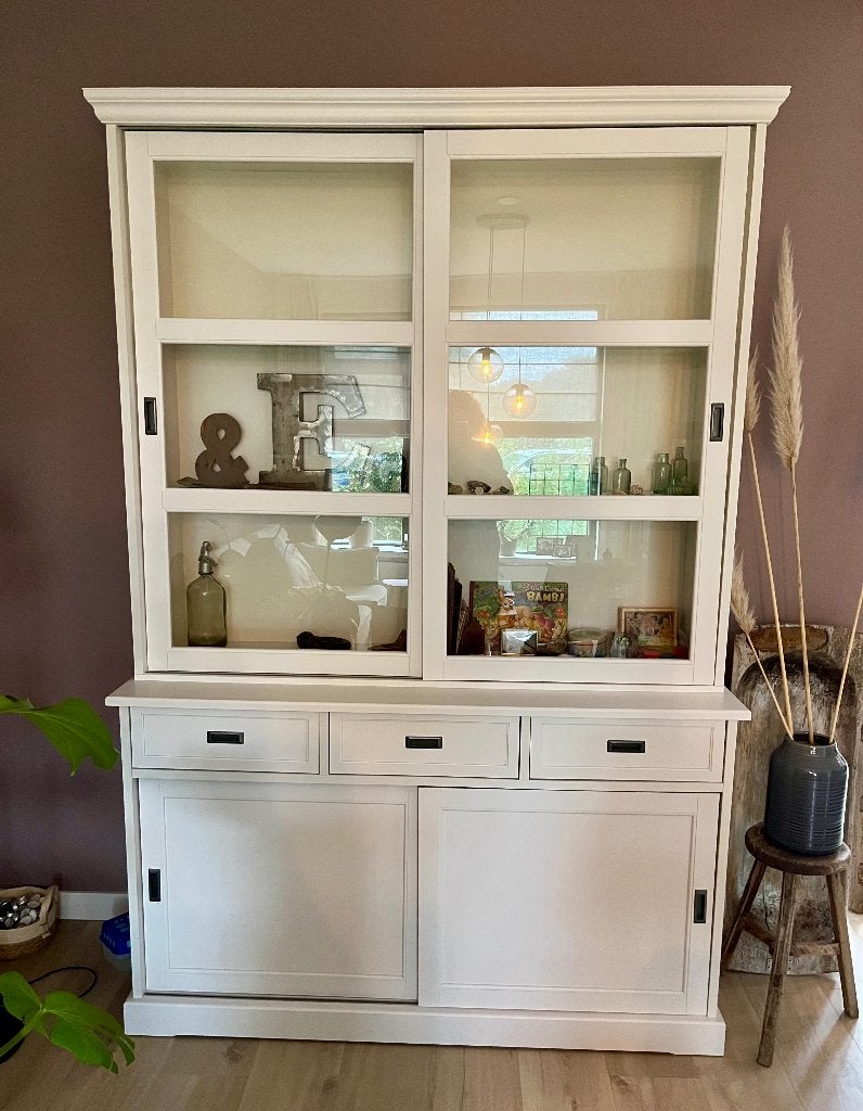 Buffet vitrine kast IKEA Larsfrid, Ophalen, Met deur(en), 150 tot 200 cm, Zo goed als nieuw