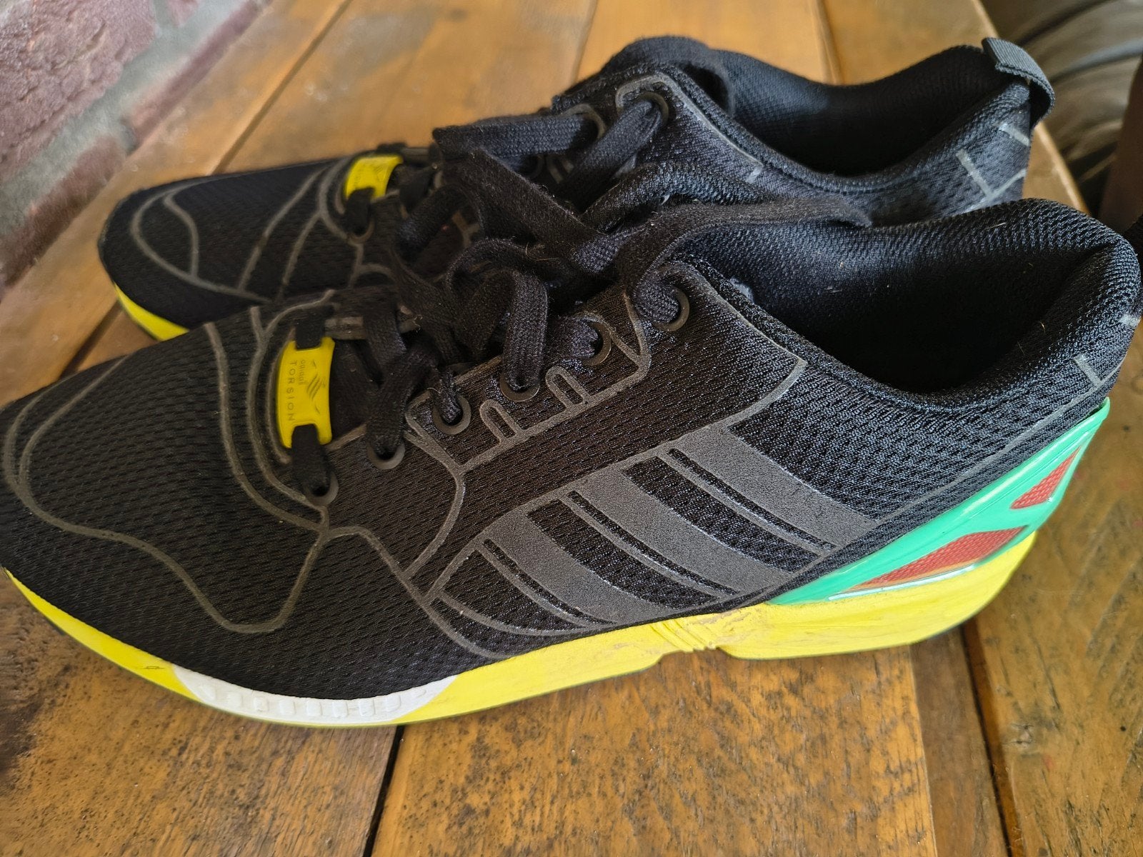 Adidas Torsion ZX sneakers - Zo goed als nieuw - Maat 43 1/3, Zwart, Ophalen of Verzenden, Adidas, Sneakers of Gympen