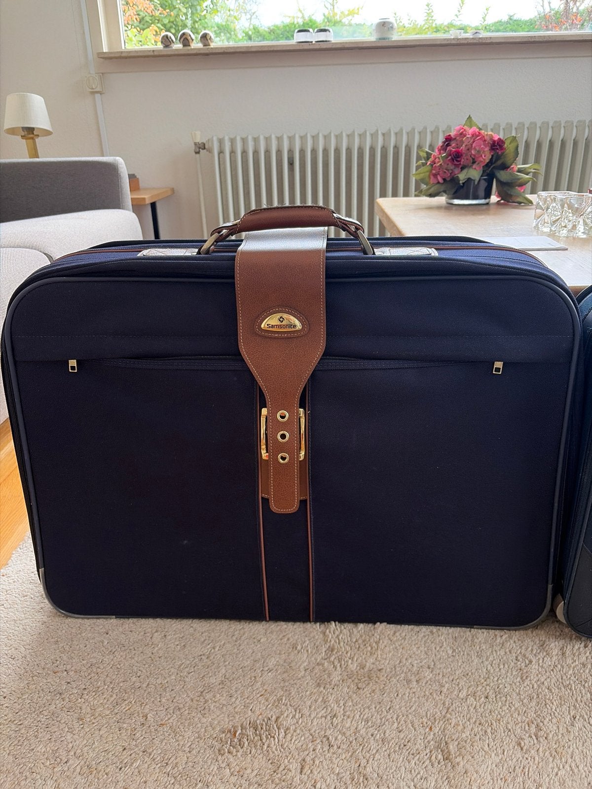 Samsonite kledingtas/reistas - Donkerblauw, Ophalen, 40 tot 60 cm, Gebruikt, 20 tot 30 cm