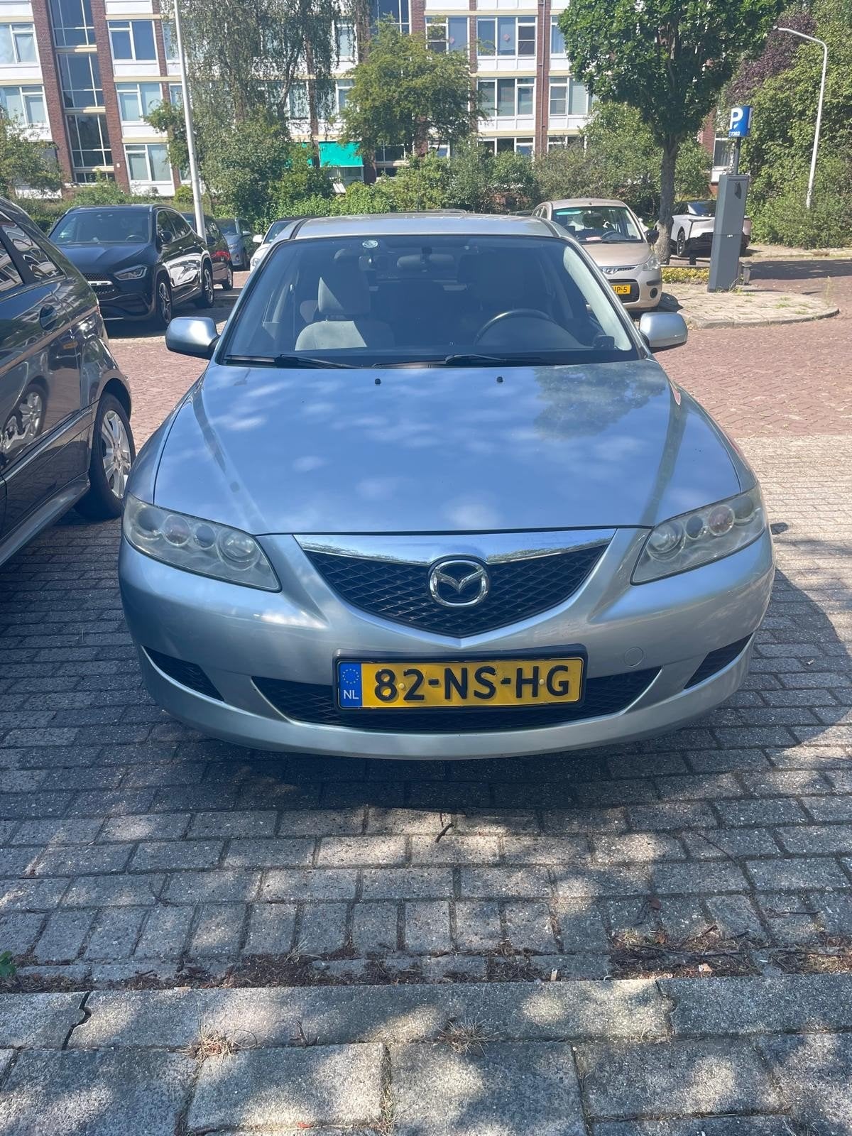 Mazda 6 2.0 Sport Touring AUT 2004 Grijs, Auto's, 1300 kg, 4 cilinders, Particulier, 550 kg