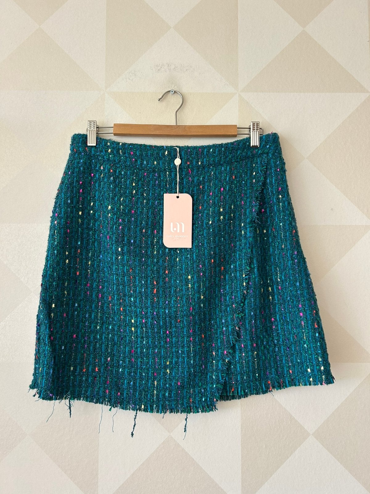 Lofty Manner rok blauw groen L/40 NIEUW, Blauw, Maat 42/44 (L), Nieuw, Ophalen of Verzenden