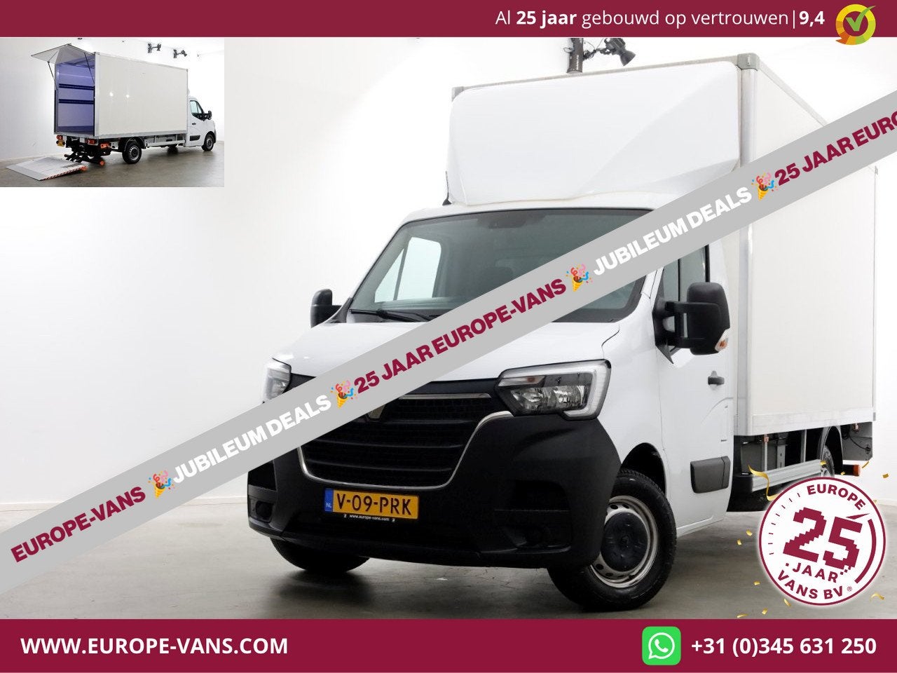 Renault Master T35 2.3 dCi 145pk Bakwagen met laadklep 960kg, Voorwielaandrijving, Gebruikt, Euro 6, 4 cilinders