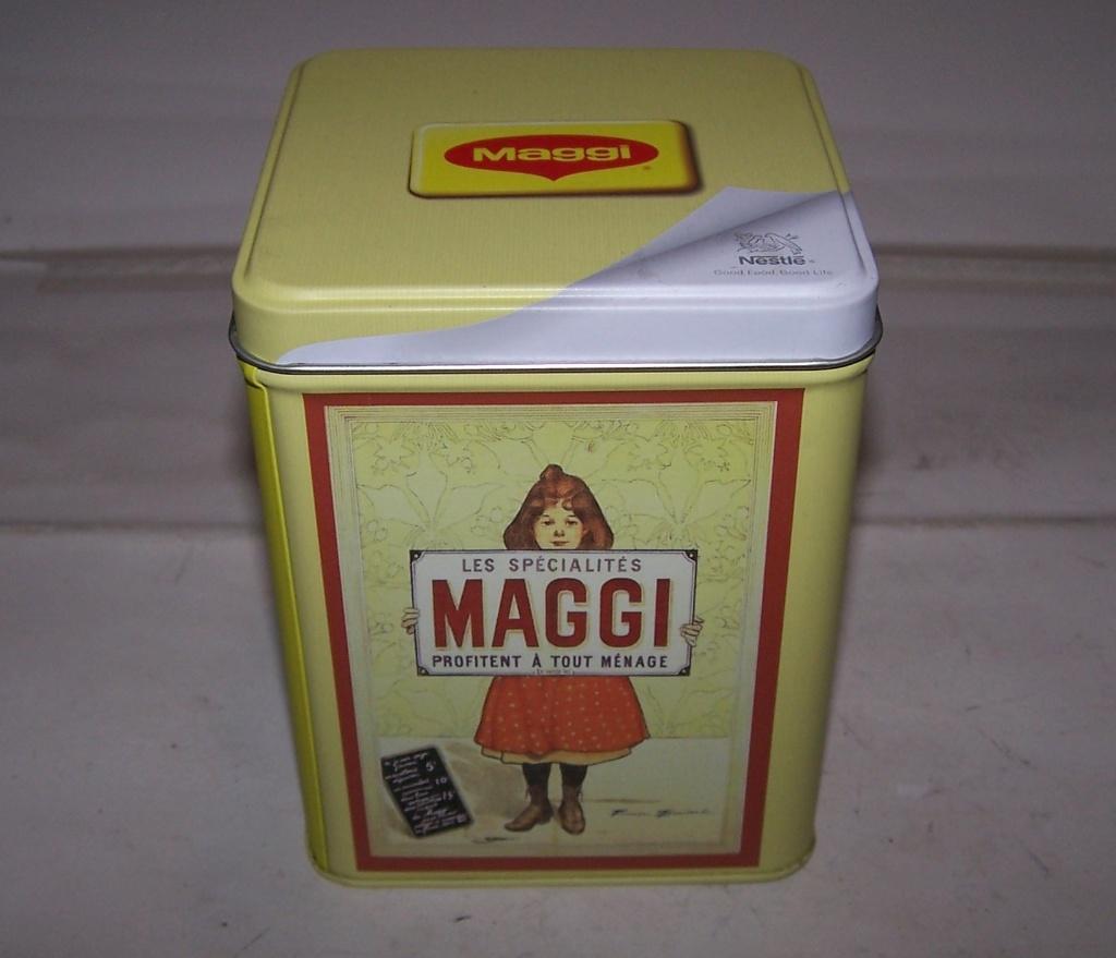 Retro Maggi blik. Nieuwstaat., Verzamelen, Blikken, Ophalen of Verzenden, Zo goed als nieuw, Overige, Overige merken