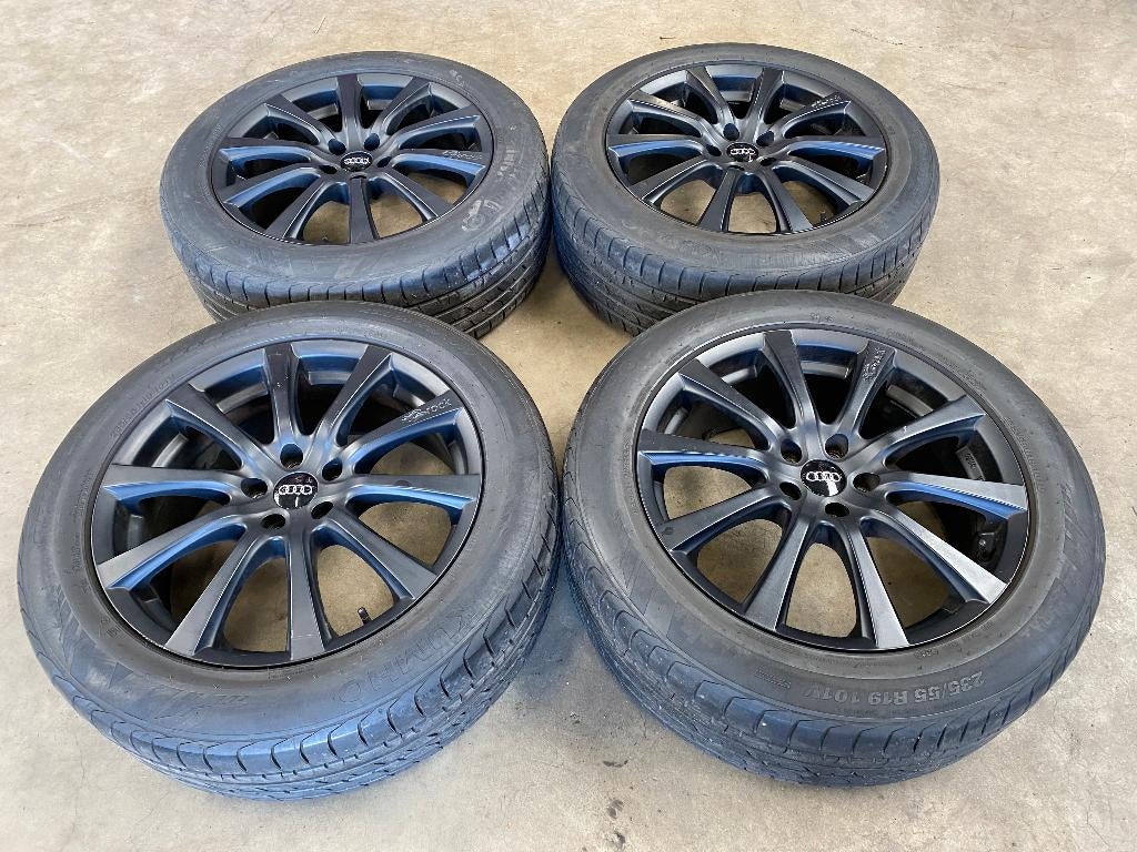 19 inch Brock sport velgen + zomerbanden Audi Q5, 19 inch, Gebruikt, Banden en Velgen, Ophalen of Verzenden