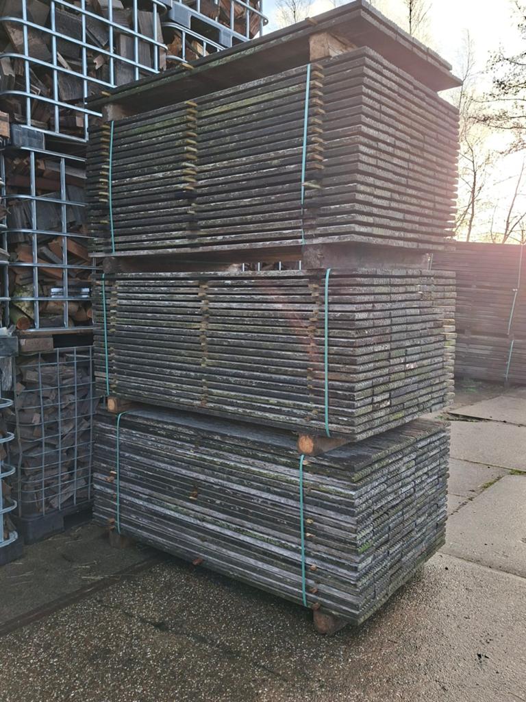 Vlonderplanken | terrasplanken | hardhout, Gebruikt, Planken, Ophalen of Verzenden, Hardhout