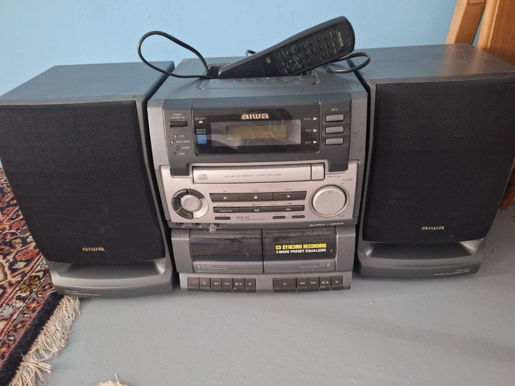 Vintage stereo Aiwa dubbeldecks casette, Audio, Tv en Foto, Stereo-sets, Ophalen, Gebruikt, Cd-speler, Overige merken