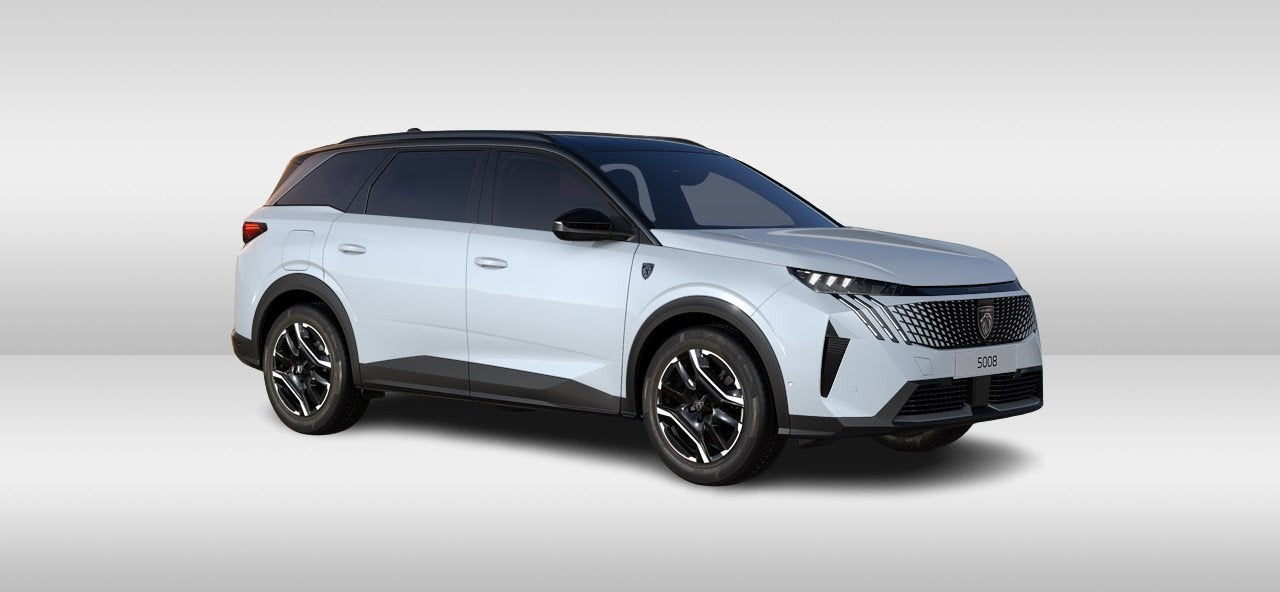Peugeot 5008 1.6 PLUG-IN HYBRID 225 GT EAT8 | Trekhaak | Pan, Auto's, Gebruikt, Zwart, 4 cilinders, 7 stoelen
