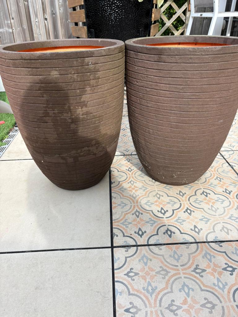 Capi kunststof bloempot, 87 liter, Tuin en Terras, Ophalen, Zo goed als nieuw, Rond, Kunststof