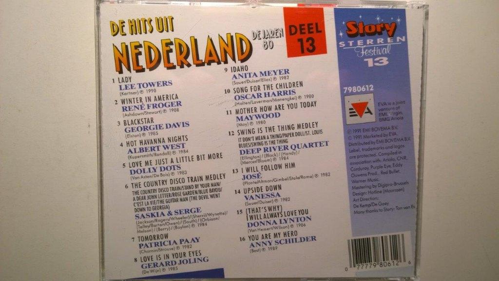 De Hits Uit Nederland De Jaren 80 Deel 13, Ophalen of Verzenden, Zo goed als nieuw, Pop