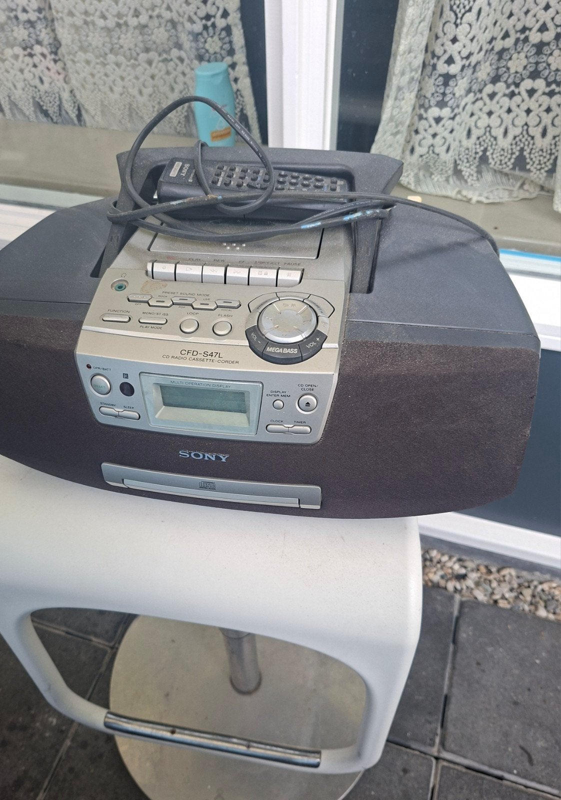 Sony CFD-S47L CD Radio Cassette Corder - Draagbaar, Audio, Tv en Foto, Stereo-sets, Ophalen, Gebruikt, Draagbaar, Tuner of Radio