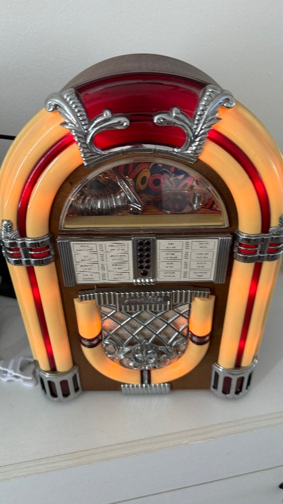Vintage spirit Saunt Louis tabletop jukebox radio/casette, Ophalen of Verzenden