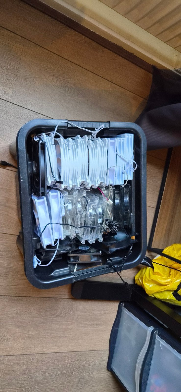 Partij 40-50 PC Fans 120mm / 90mm PWM 3/4-Pin / molex, Ophalen of Verzenden, Gebruikt, Luchtkoeling