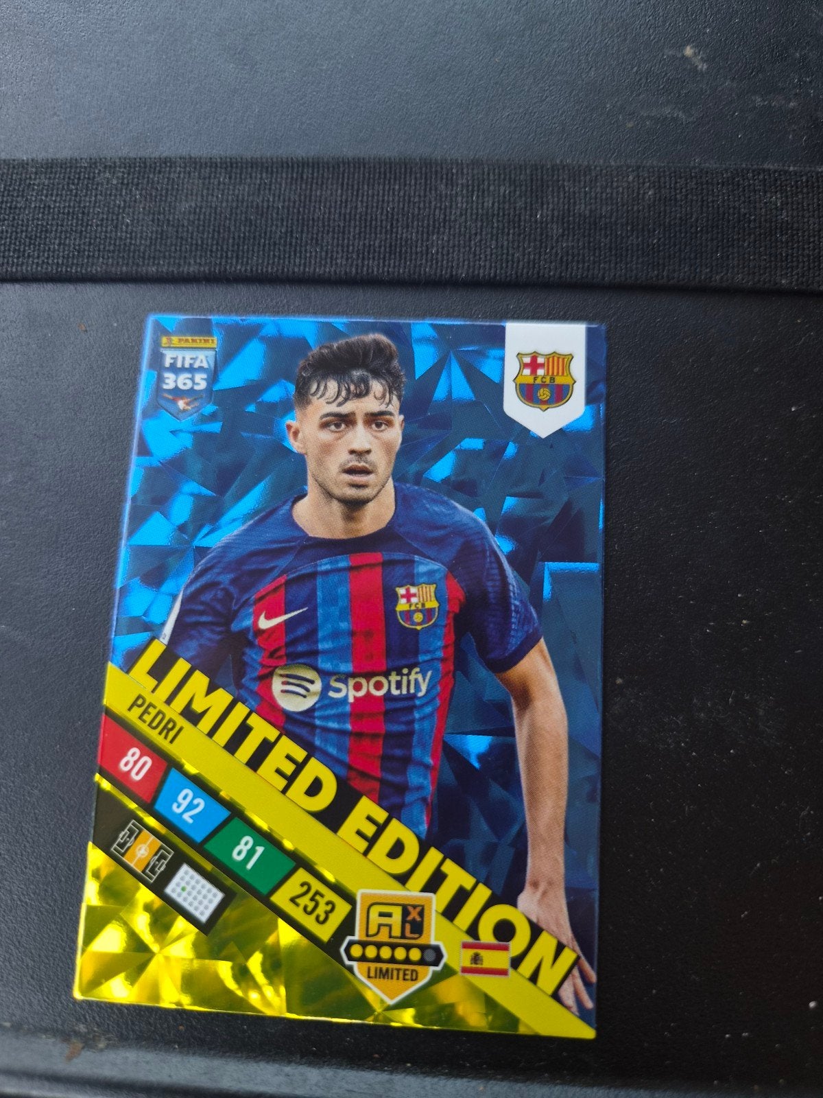 Pedri Limited Edition FIFA 365 Adrenalyn XL Kaart, Ophalen of Verzenden, Zo goed als nieuw, Losse kaart, Foil