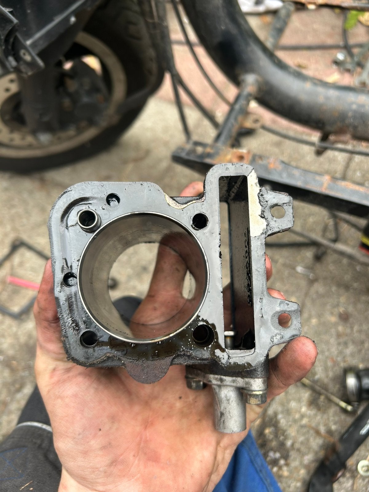 Piaggio 4t 80cc top met carb, Ophalen of Verzenden, Zo goed als nieuw, Cilinder