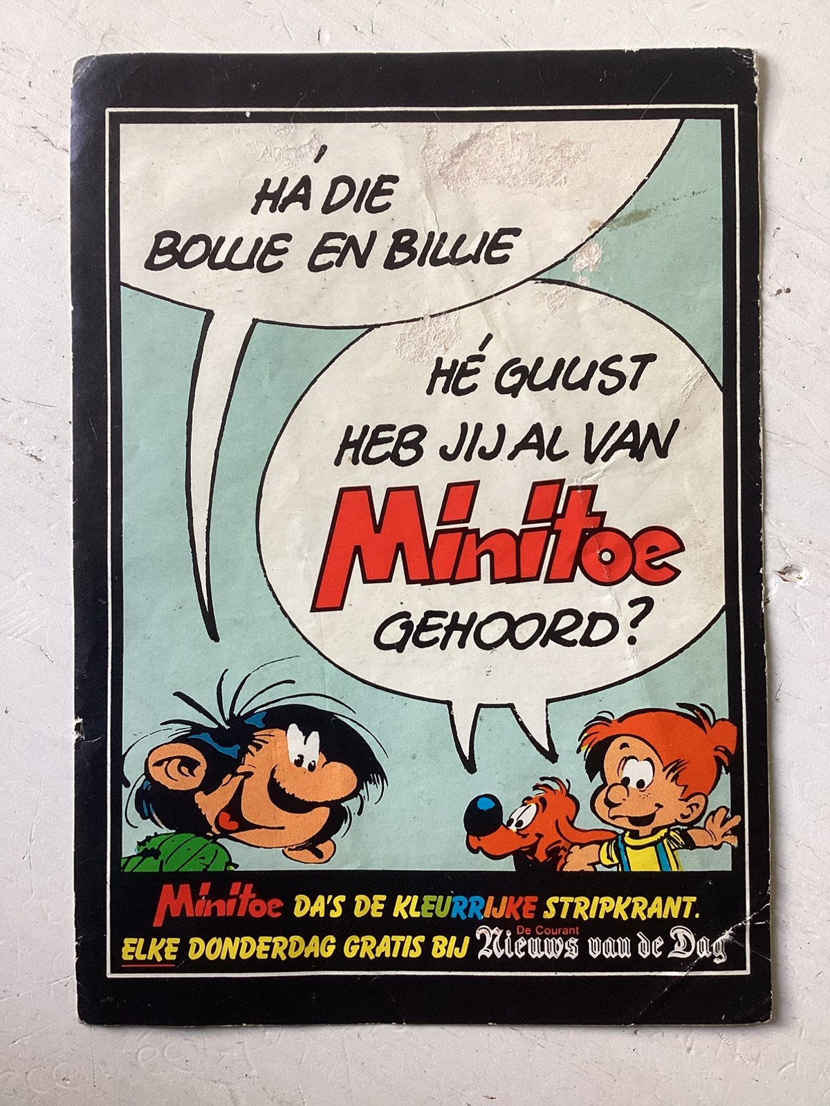 Sticker Bollie & Billie en Guust (strip), Ophalen of Verzenden, Zo goed als nieuw, Strip of Tekenfilm