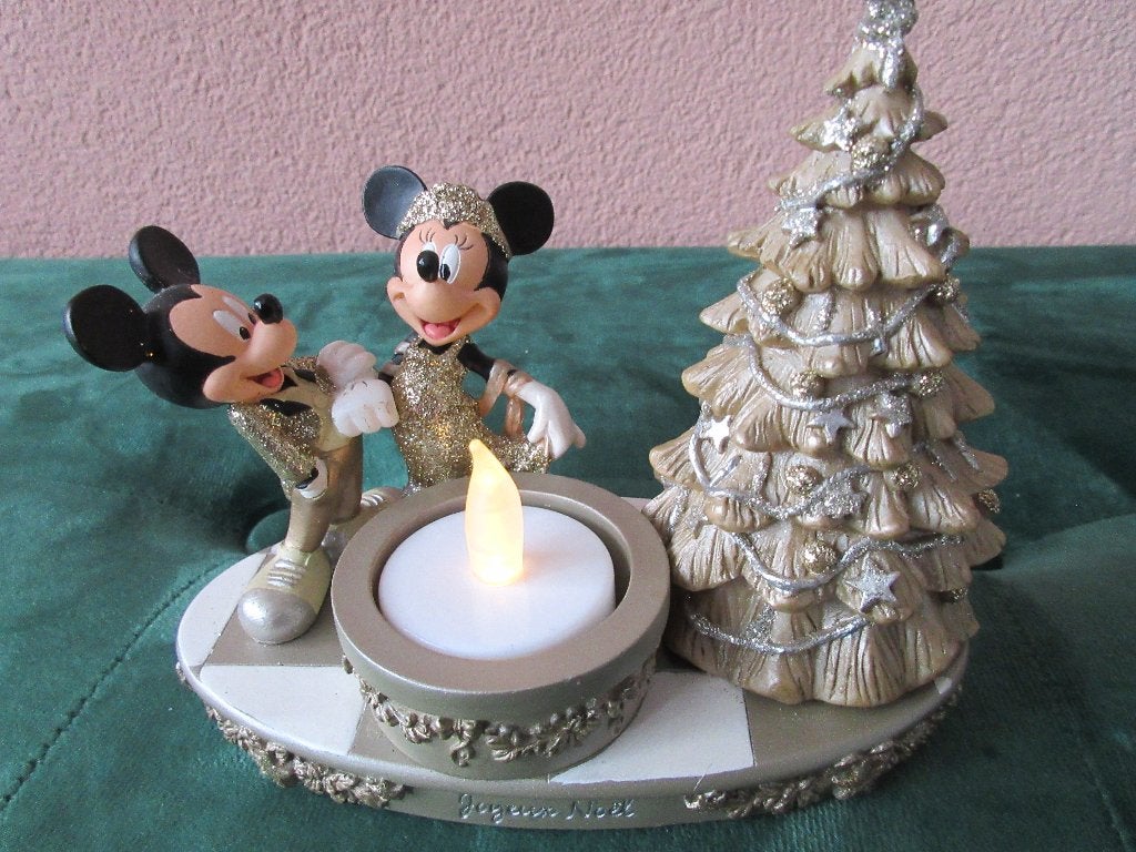 Disney Kerst ornament voor een waxinelichtje., Ophalen of Verzenden, Overige figuren, Zo goed als nieuw, Beeldje of Figuurtje