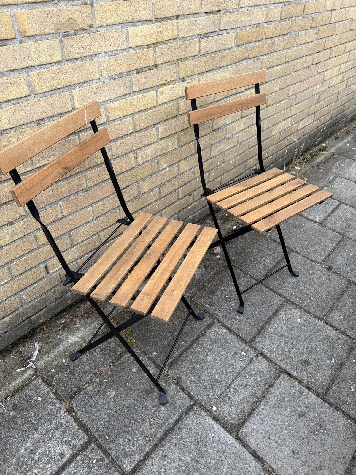 2 franse tuinstoeltjes nog als nieuw!, Ophalen, Zo goed als nieuw