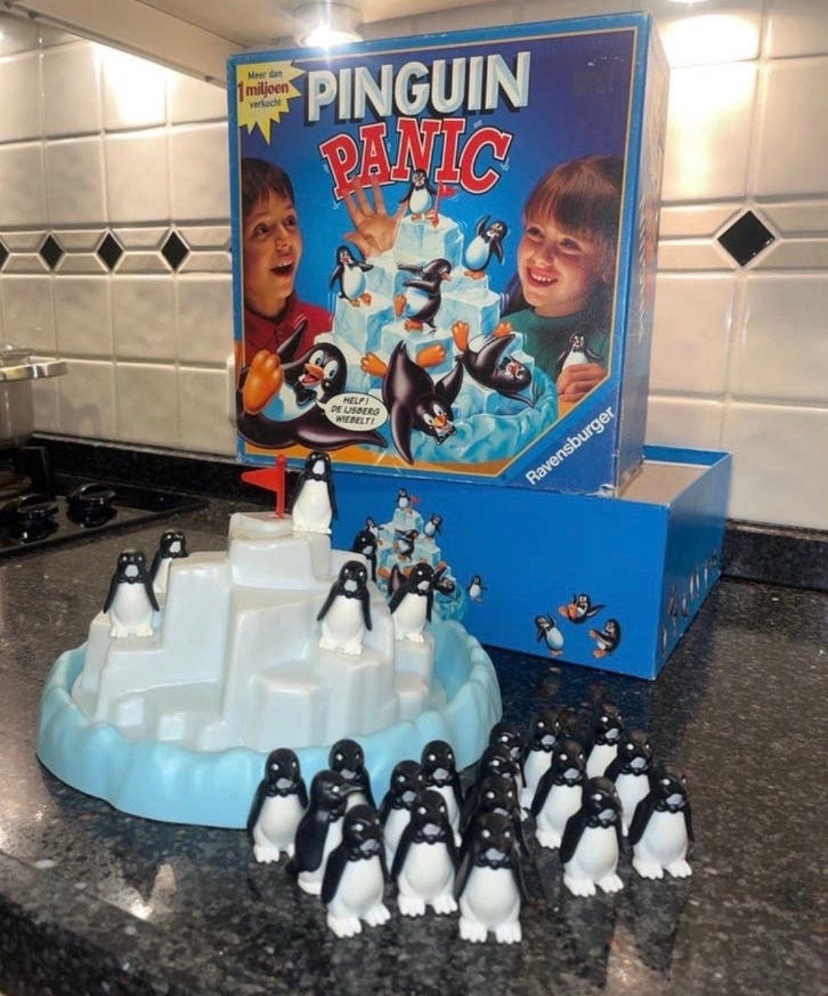 Pinguin Panic Ravensburger Bordspel - Compleet & Goede Staat, Een of twee spelers, Ophalen of Verzenden, Zo goed als nieuw