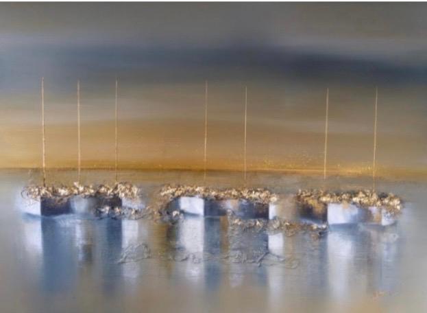 Canvas afbeelding 120 x 80 'Flottiglia sul Lago', Ophalen of Verzenden