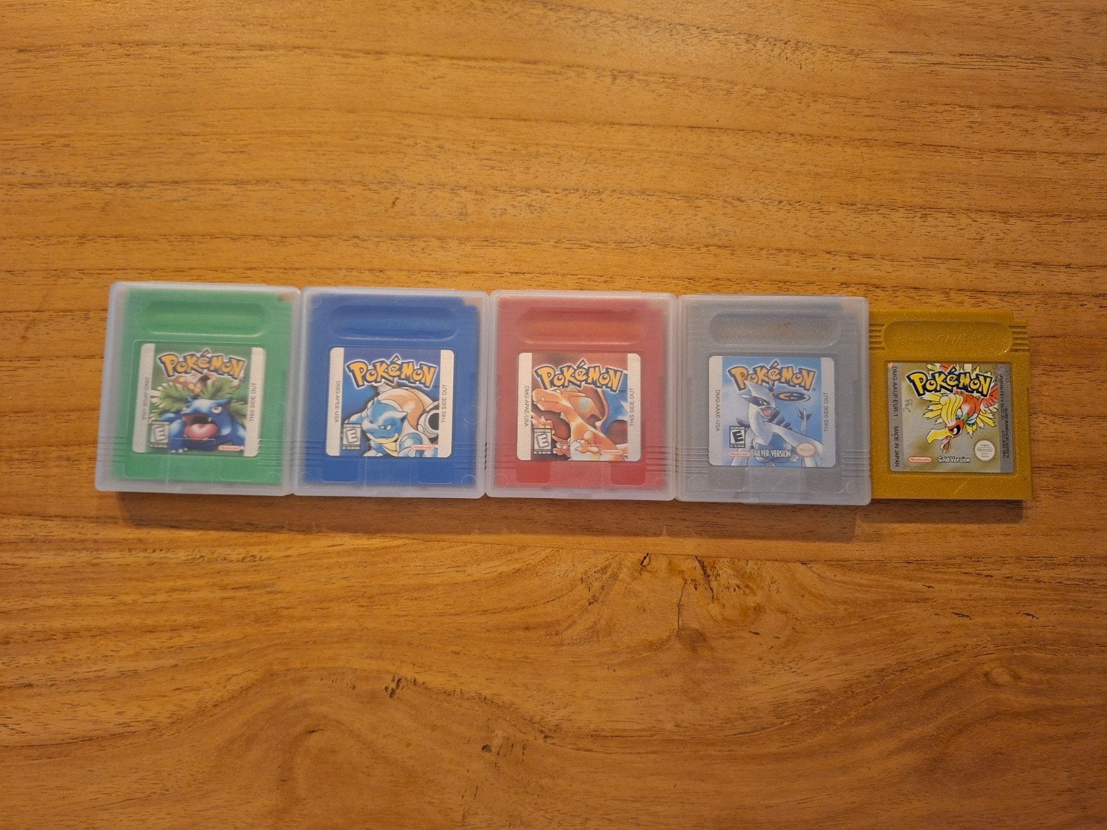 Pokémon Game Boy games: Red, Blue, Green, Gold, Silver., Avontuur en Actie, 1 speler, Ophalen of Verzenden, Zo goed als nieuw