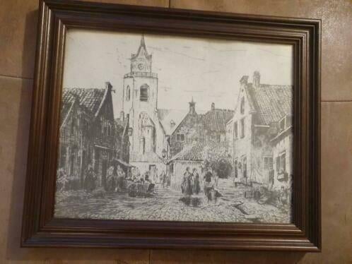 Prent kerk Keizerstraat Jacob Pronkstraat Scheveningen, Ophalen