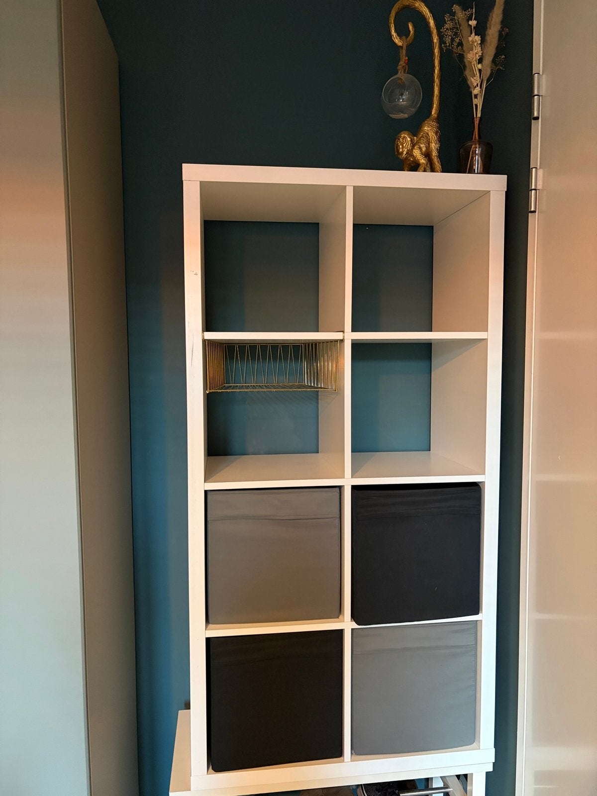 IKEA Kallax kast 2x4 vakken wit, Ophalen, Gebruikt