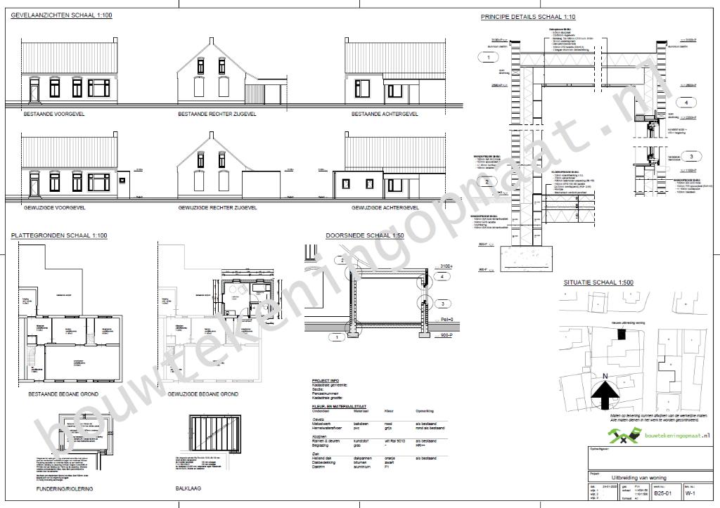 Bouwtekening nodig? Dakkapel, aan of uitbouw of verbouw?, Ophalen, Nieuw
