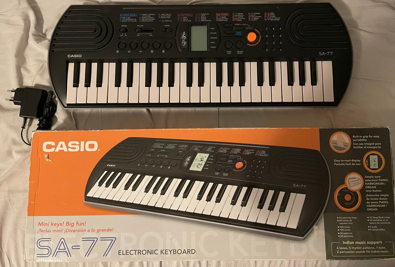 Casio SA-77 Keyboard, Muziek en Instrumenten, Ophalen of Verzenden, Gebruikt, Overige aantallen, Casio