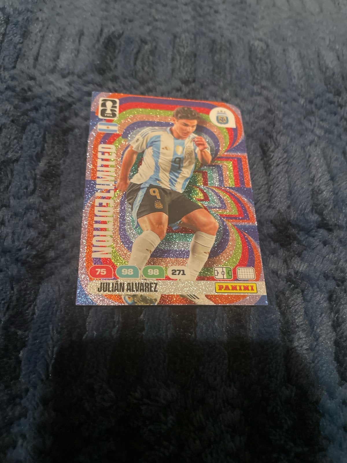 Panini Adrenalyn XL FIFA World Cup 2026 Julian Alvarez, Ophalen of Verzenden, Zo goed als nieuw, Buitenlandse clubs, Spelerskaart
