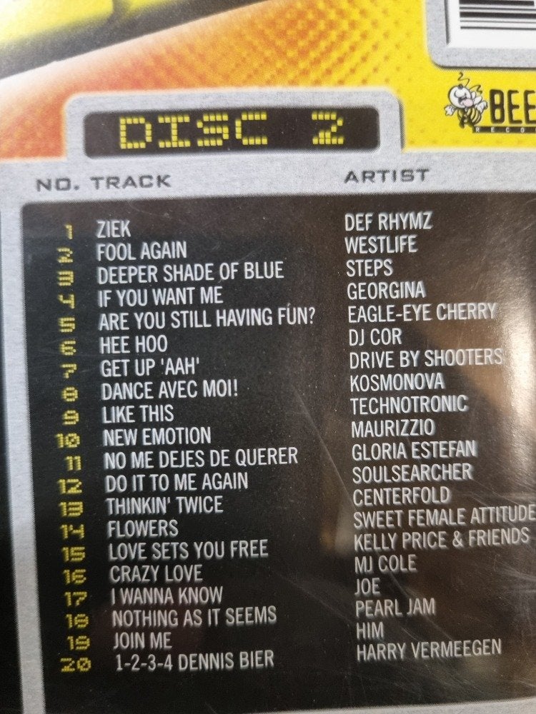 cd tmf 2000 hard to hit dubbel disc, Ophalen of Verzenden