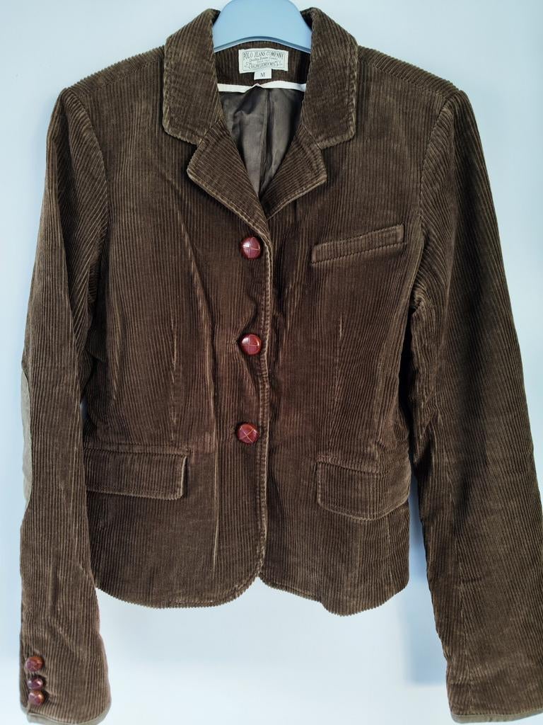 Corduroy ribstof jasje polo jeans company, Kleding | Dames, Ophalen, Zo goed als nieuw, Maat 38/40 (M), Bruin
