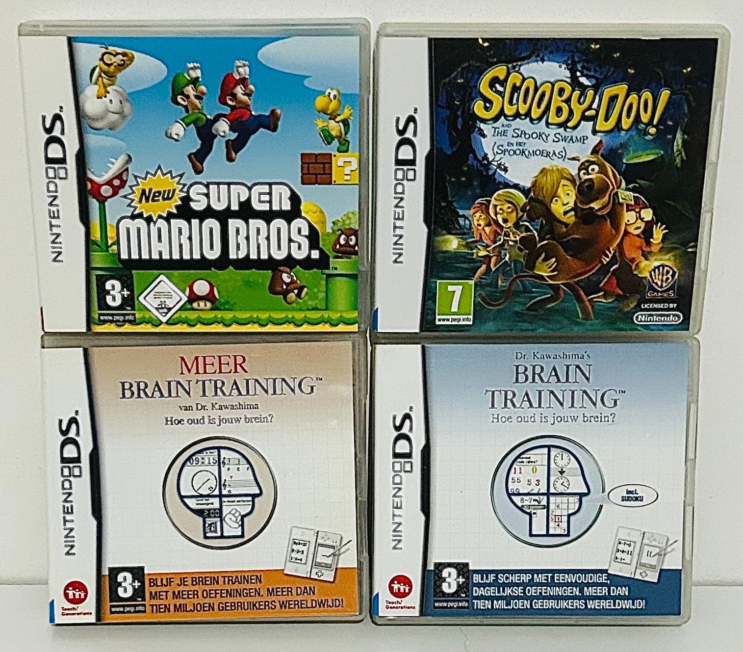 | 4 Stuks Nintendo DS Spellen |, Avontuur en Actie, 1 speler, Ophalen of Verzenden, Zo goed als nieuw