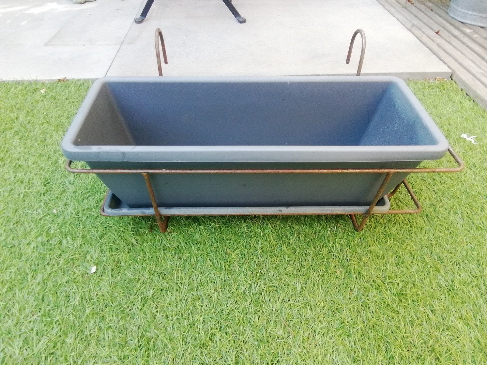 Bloembak Elho Barcelona 50cm antraciet, Ophalen, Kunststof, Minder dan 30 cm, Balkon