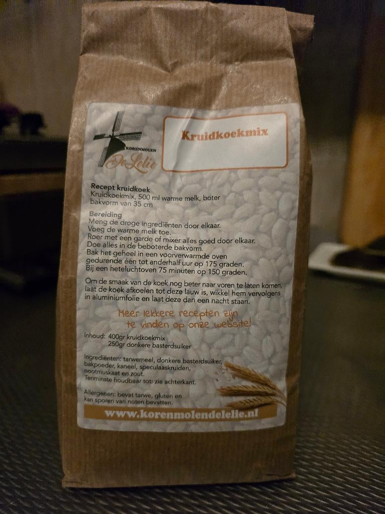 kruidkoek mix 'de lelie', Diversen, Ophalen