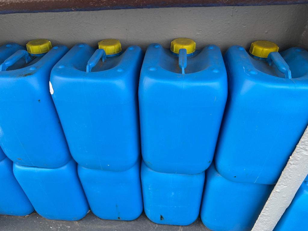 150ltr kettingbakolie, Ophalen