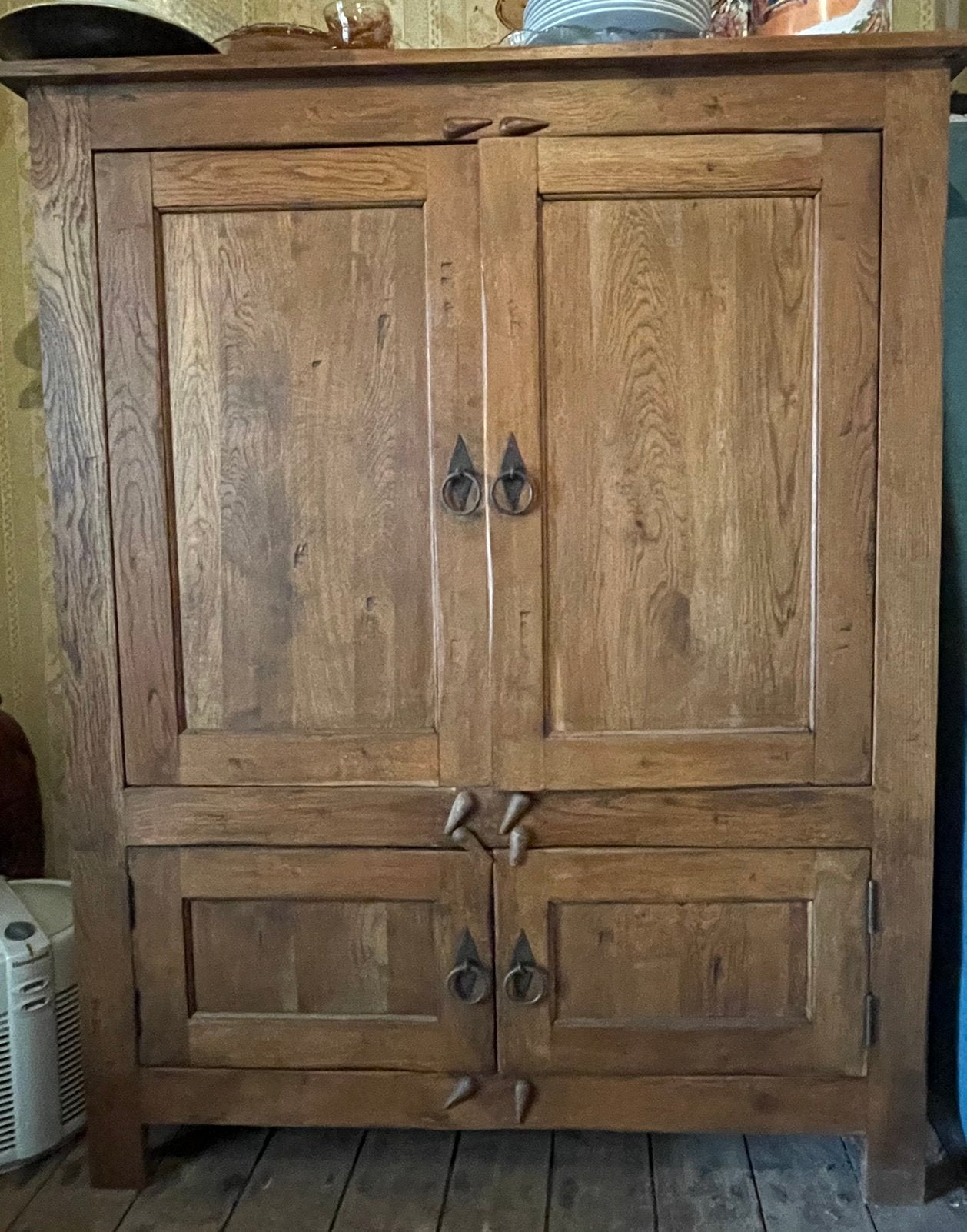 Houten kast tv kast massief, Ophalen, 100 tot 150 cm, Zo goed als nieuw, 150 tot 200 cm