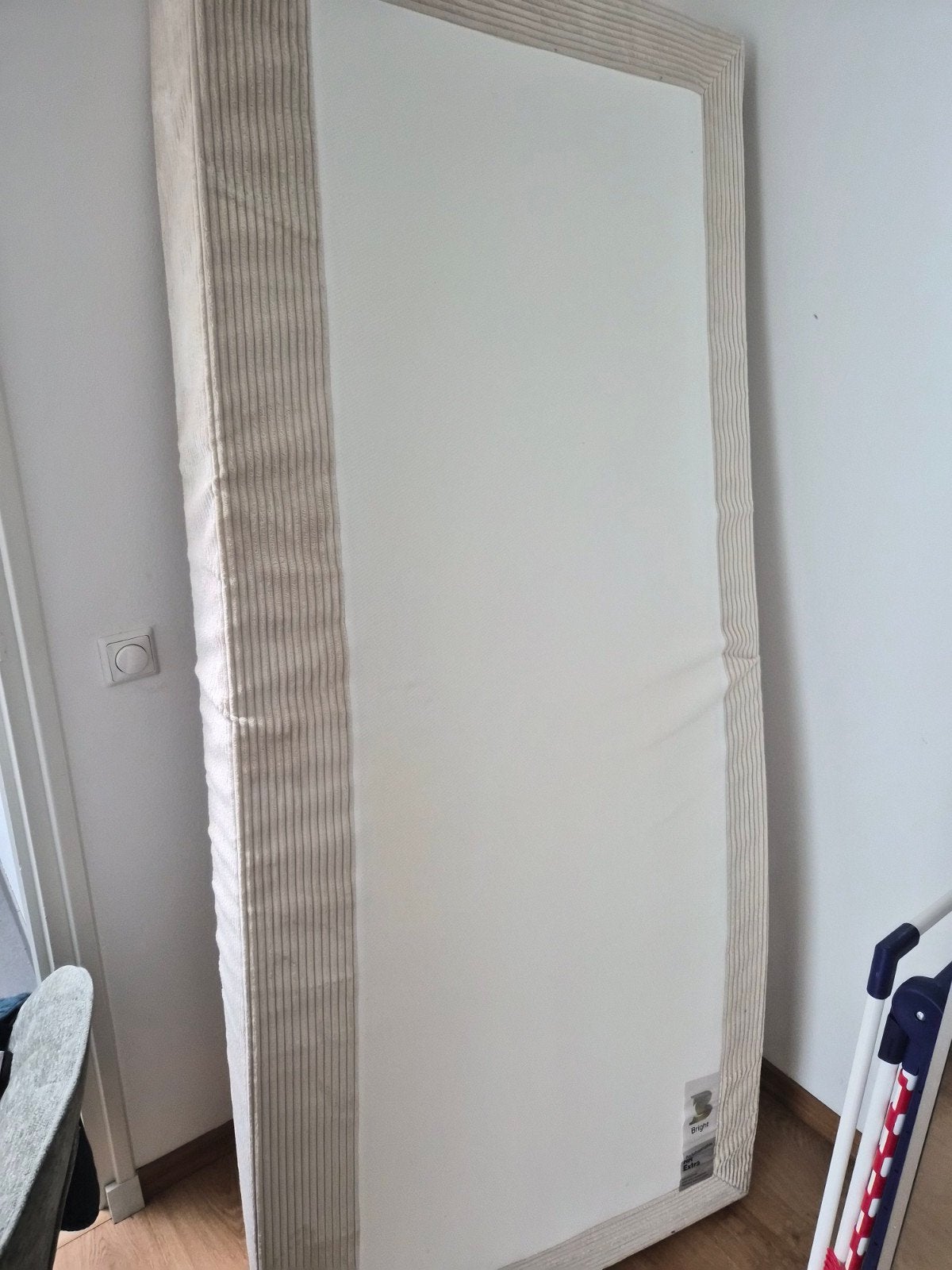 Gratis Better Bed Pocketveer Matras 90x210 cm Beige, Ophalen, 90 cm, Eenpersoons, 210 cm