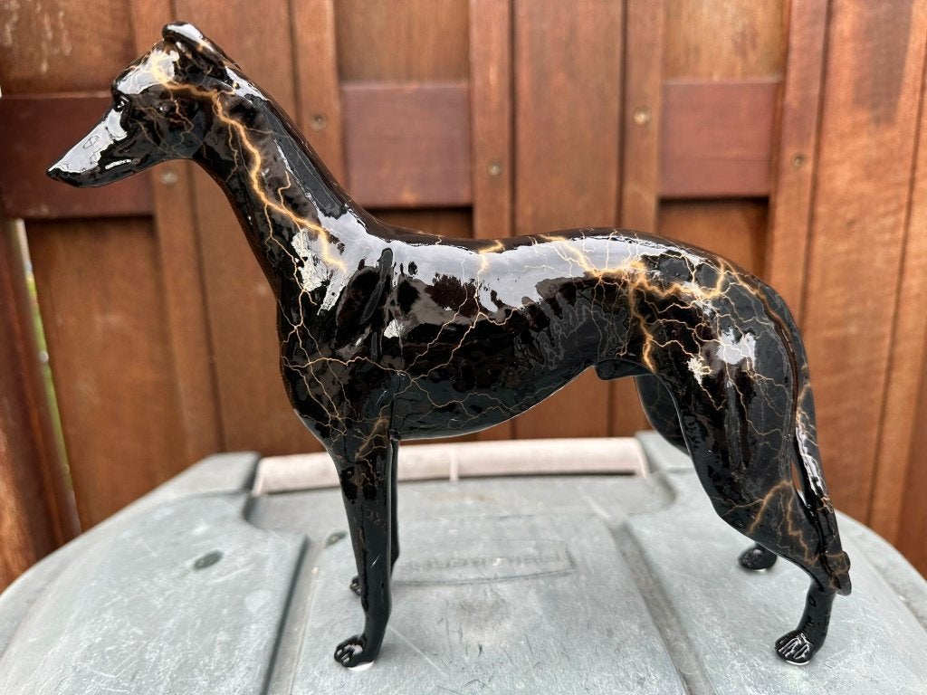 street windhond whippet hazewindhond beeld, Antiek en Kunst, Ophalen of Verzenden
