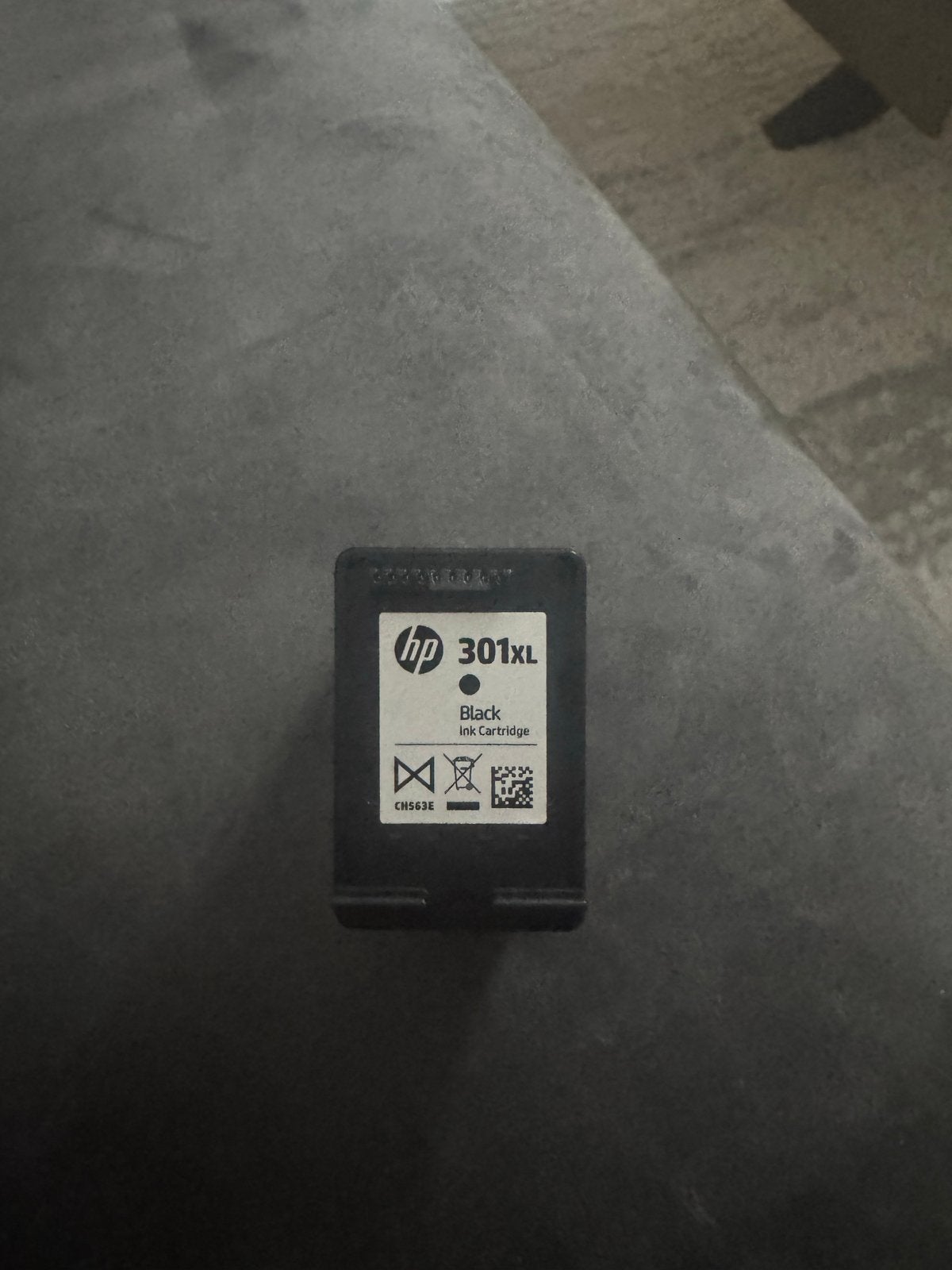 HP 301XL Zwarte inkt, Ophalen, Nieuw, Cartridge